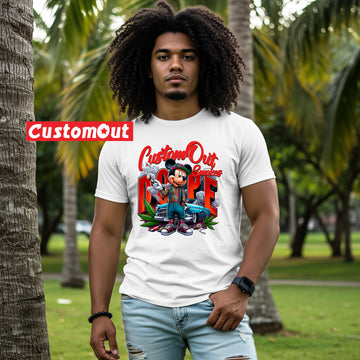 CustomOut Smokes "Blazed Up Mickey" 420 Tee - 0