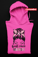 Copy of Breast Cancer Awareness In October We Wear Pink Black Woman Hoodie -BLACK-1