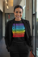 Chakra color glowup Unisex T-Shirt-3