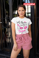 Queen Born August Unisex T-Shirt-1