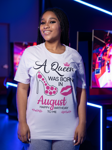 Queen Born August Unisex T-Shirt - 0