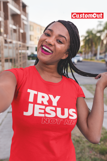 TRY JESUS NOT ME T-SHIRT - 0